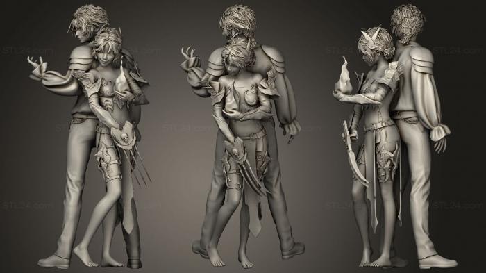 Figurines heroes, monsters and demons (Brosis, STKM_1916) 3D models for cnc
